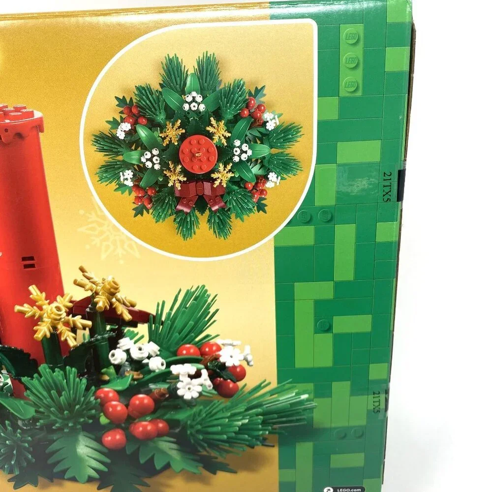 LEGO 433pcs Christmas Table Decoration Building Toy 40743 Wreath Candle 12+